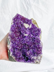 Amethyst Quartz Druzy CutBase Cluster 1.5kg