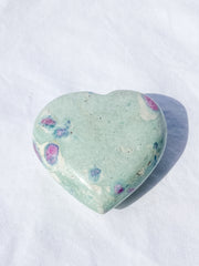 Ruby Fuchsite Heart | Large