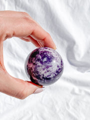 Lepidolite Sphere | Large