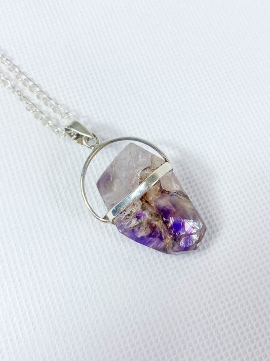 Amethyst Elestial Medium Pendant