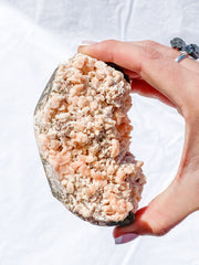 Pink Heulandite Cluster 600g