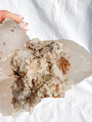 Smoky Himalayan Quartz with Inclusions CutBase Cluster 1.6kg