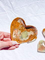 Green Onyx Heart Bowl | Large