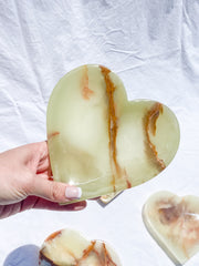 Green Onyx Heart Bowl | X Large
