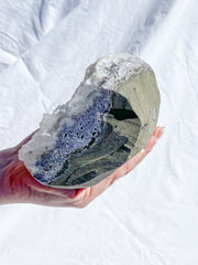 Chalcedony with Apophyllite CutBase Cluster 2.4kg