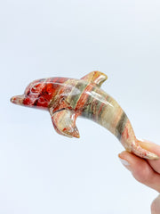 Jasper Dolphin Carving