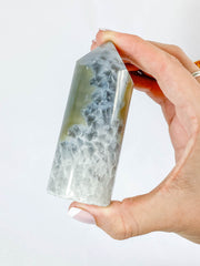 Agate and Quartz Polish Point 237g