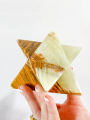Green Onyx Merkaba XXL