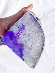 Died Agate Natural Bookend 3.9kg