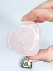 Manifest Love Heart Pack Duo: Rose Quartz + Pyrite | Medium
