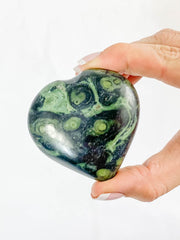 Kambaba / Crocodile Jasper Heart | Large