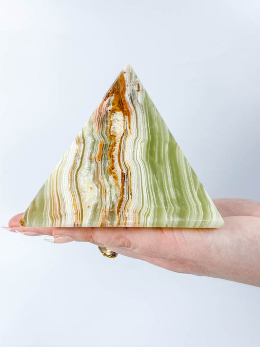 Green Onyx Pyramid | XX Large