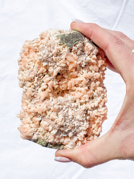Pink Heulandite Cluster 600g