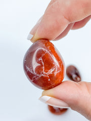 Dark Carnelian Tumbles | Medium
