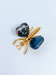 Rhodonite Dragonfly Carving