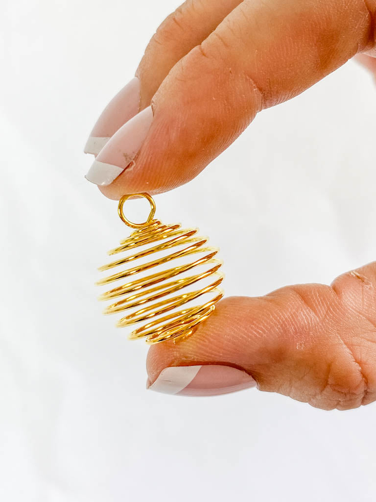 Gold Spiral Pendant