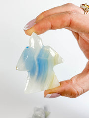 Onyx Blue Turtle Carving