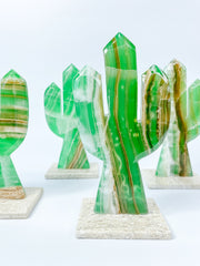 Onyx Cactus Carving | Large