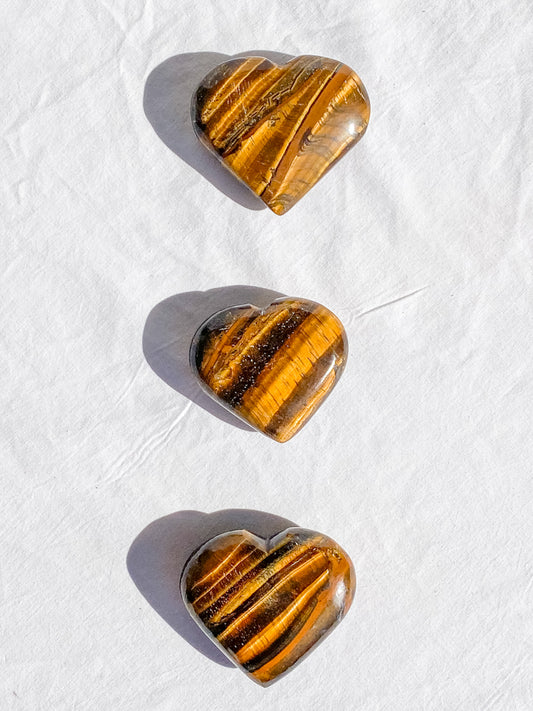 Tiger Eye Heart | Large