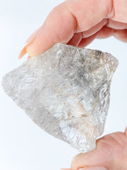 Clear Quartz with Black Rutile Natural Inclusions 109g