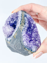 Amethyst Cut Base Cluster 491g