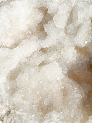Clear Quartz and Calcite Geode Pair 3.4kg