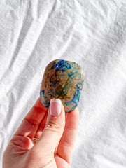 Azurite and Malachite Polished Freeform 103g