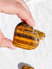 Tiger Eye Heart | Large