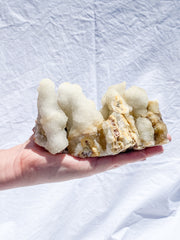 Coral Quartz Cluster with Druzy Cluster 890g