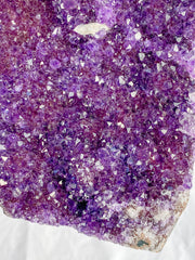 Amethyst Quartz Druzy CutBase Cluster 1.5kg