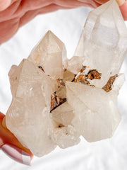 Smoky Himalayan Quartz with Inclusions Cluster 207g