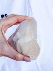 Himalayan Quartz Cluster Elestial with Inclusions 458g