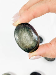 Golden Obsidian Worry Stone