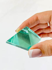Green Obsidian Pyramid | Medium