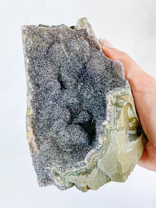 Black Amethyst CutBase Cluster 1.4kg