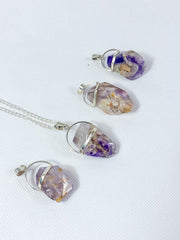 Amethyst Elestial Medium Pendant