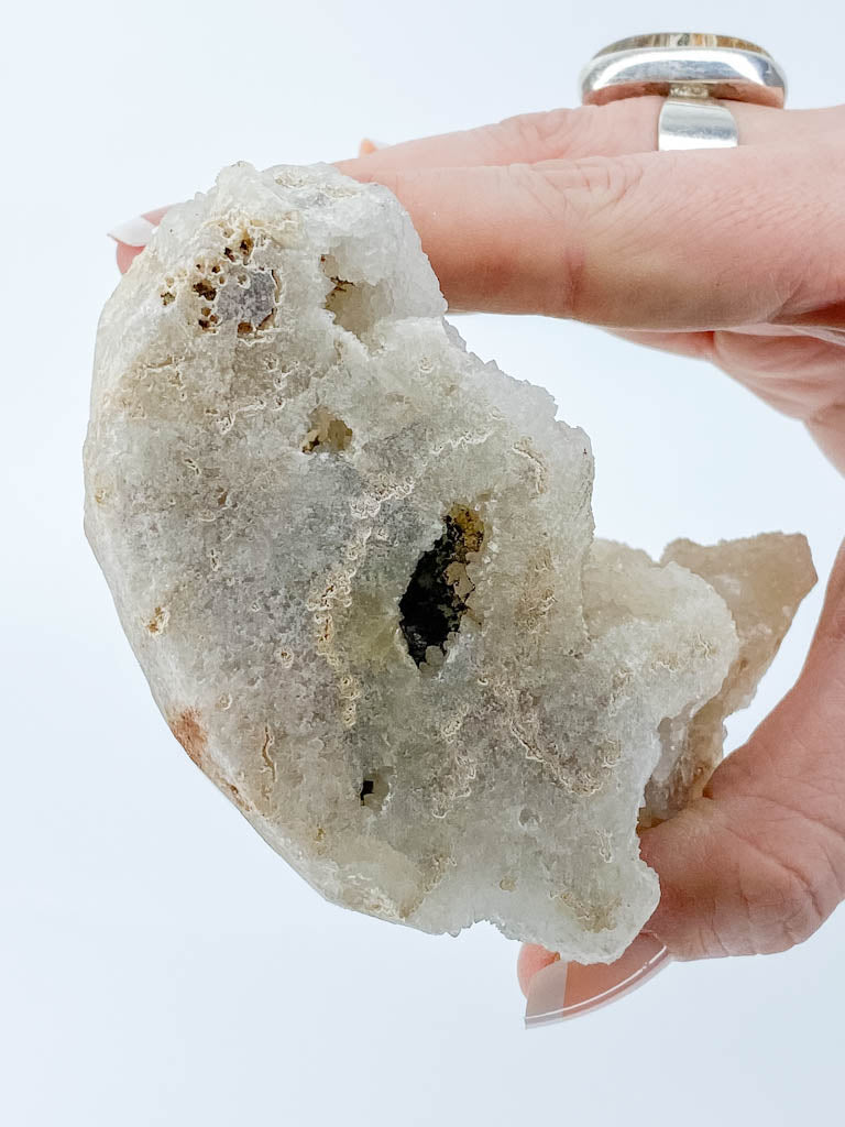 Finger Coral Quartz Cluster 609g