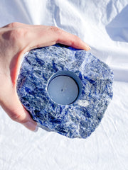 Sodalite Natural Candle Base