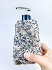 Black Tourmaline and Quartz with Inclusions Soap Dispenser 2.1kg
