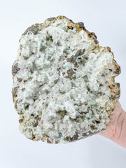 Green Apophyllite with Prehnite Inclusions Statement Piece 3kg