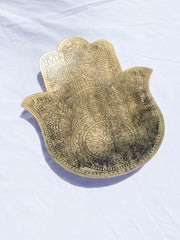 Hamsa Bronze Dish Dark | XX Large