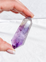 Amethyst Smoky Double Terminator Point 57g