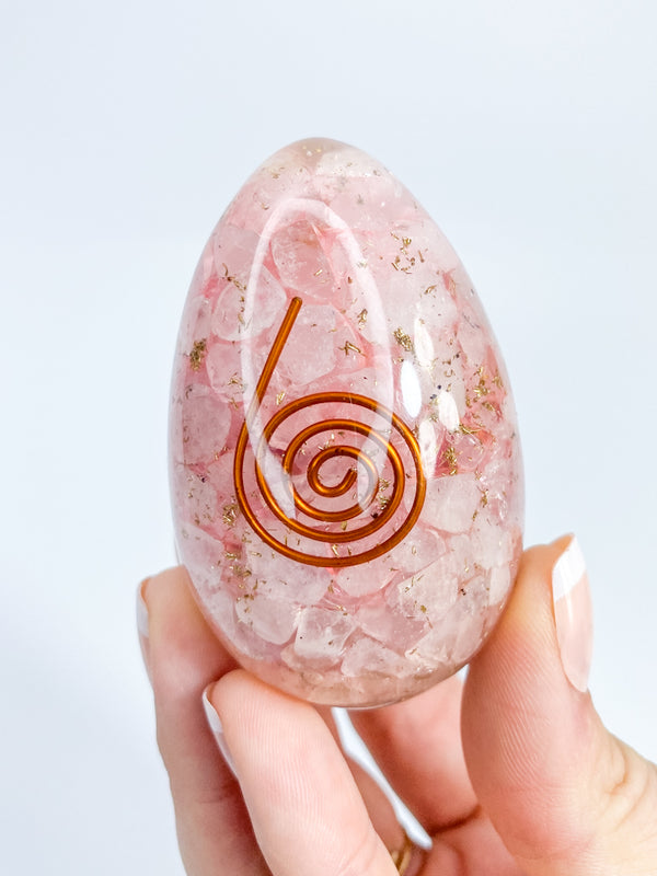 Orgonite Rose Quartz Egg | X Large