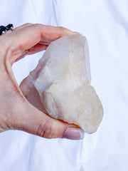 Himalayan Quartz Cluster Elestial with Inclusions 458g