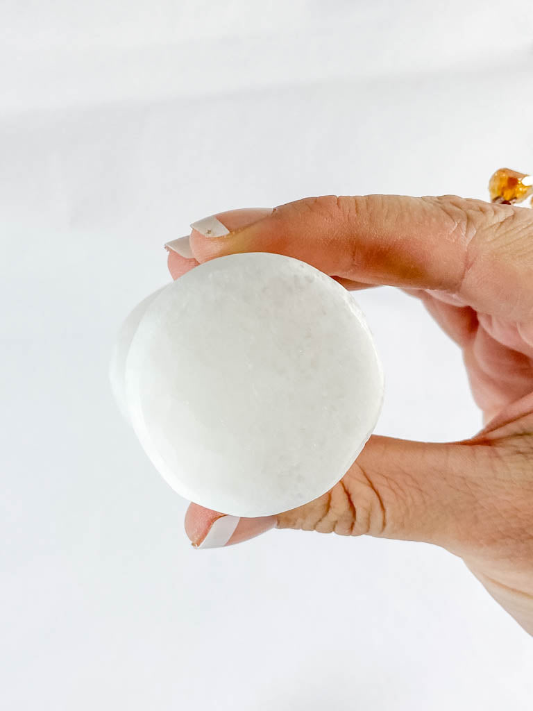 Selenite Mushroom Carving