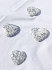 Howlite Heart | Medium