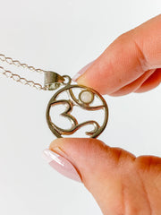 Om Moonstone Pendant