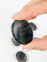 Golden Obsidian Worry Stone