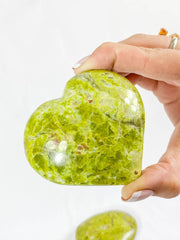 Green Opal Heart | XX Large