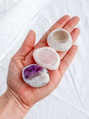Calming Seer Trio Medium: Amethyst + Rose Quartz + Clear Quartz